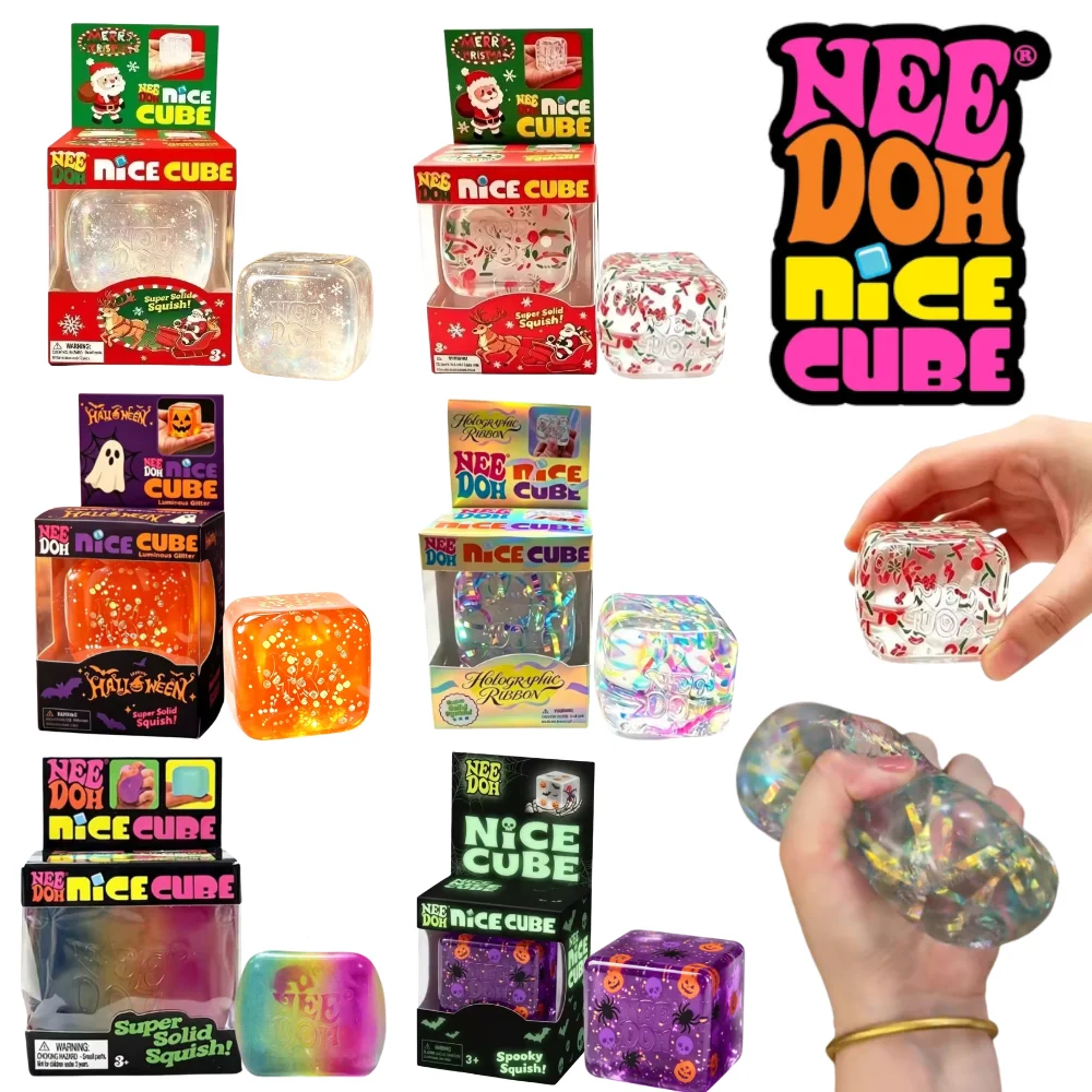 Kids Toys Xmas - Jouet anti-stress NeeDoh Maltose Ice Squeeze,