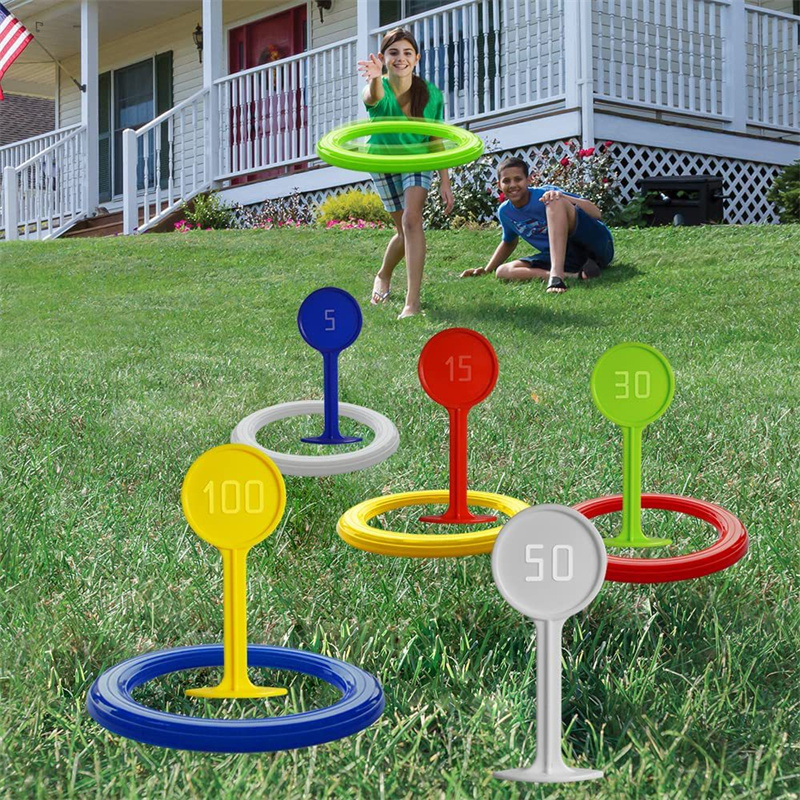 Jeu de lancer d'anneaux en pla - Kids Yard Toys avis et prix