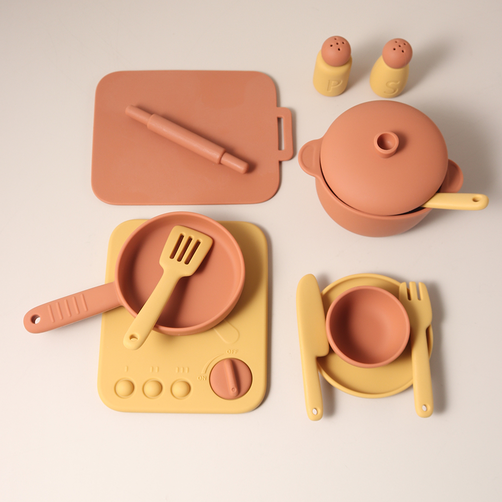 Ensemble de 13 pièces en silic - Kids Toys Kitchen Set avis et prix